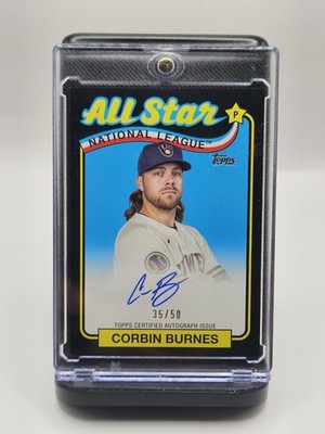 2024 Topps Series 2 Topps Baseball All-Star-Black Corbin Burnes Autographed Card