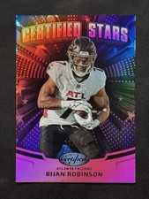 Bijan Robinson 2025 Panini Certified - Certified Stars Mirror Pink /199 #CST-BRN