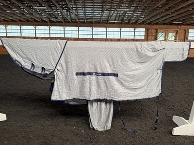 84  Bucas Buzz Off Full Neck Horse Fly Sheet w/Belly Protection - Used
