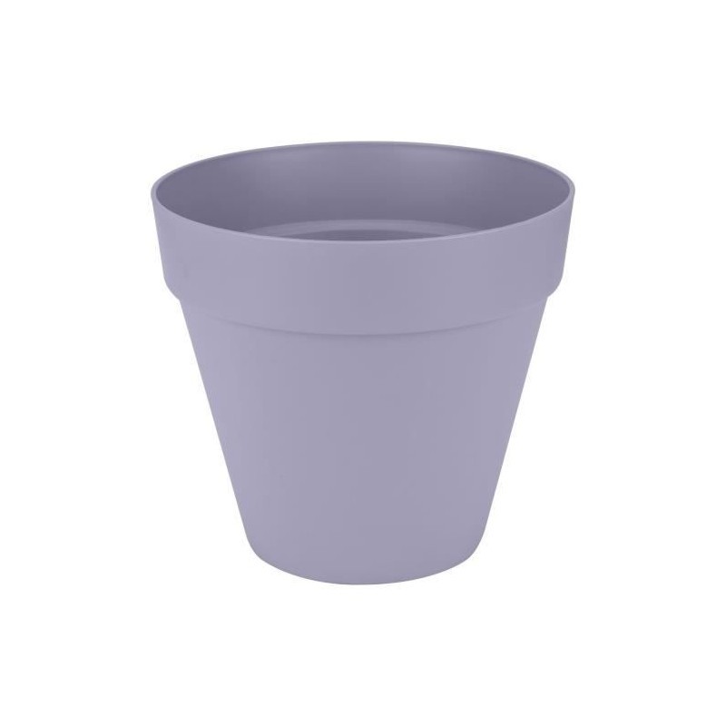 Pot de fleur violet Elho Loft Urban Rond 50cm : grand contenant pour arbuste balcon