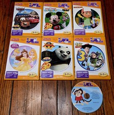 Lot of 7 Fisher Price IXL Learning System Games Toy Story 3 Cars 2 Handy Manny