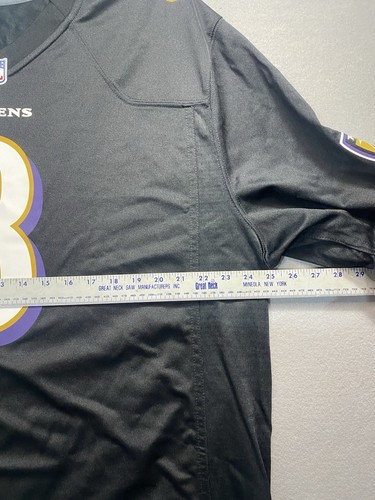 Nike On Field Lamar Jackson 8 Trikot Herren XXL 2XL Schwarz Baltimore Ravens NFL - Bild 9 von 10