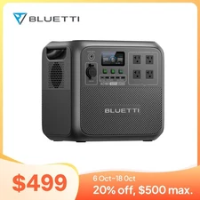 BLUETTI Solar Portable Power Station AC180 1152Wh/1800W for Outdoor/Camping/RV