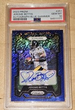 2023 Panini Prizm Jerome Bettis Blue Shimmer Auto /25 PSA10 HOF Clean Signature 