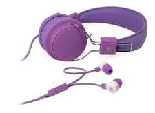 MQbixEarphone Headset by MQbix, Purple.                    49