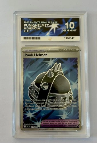 Punk Helmet 121 ACE graded card