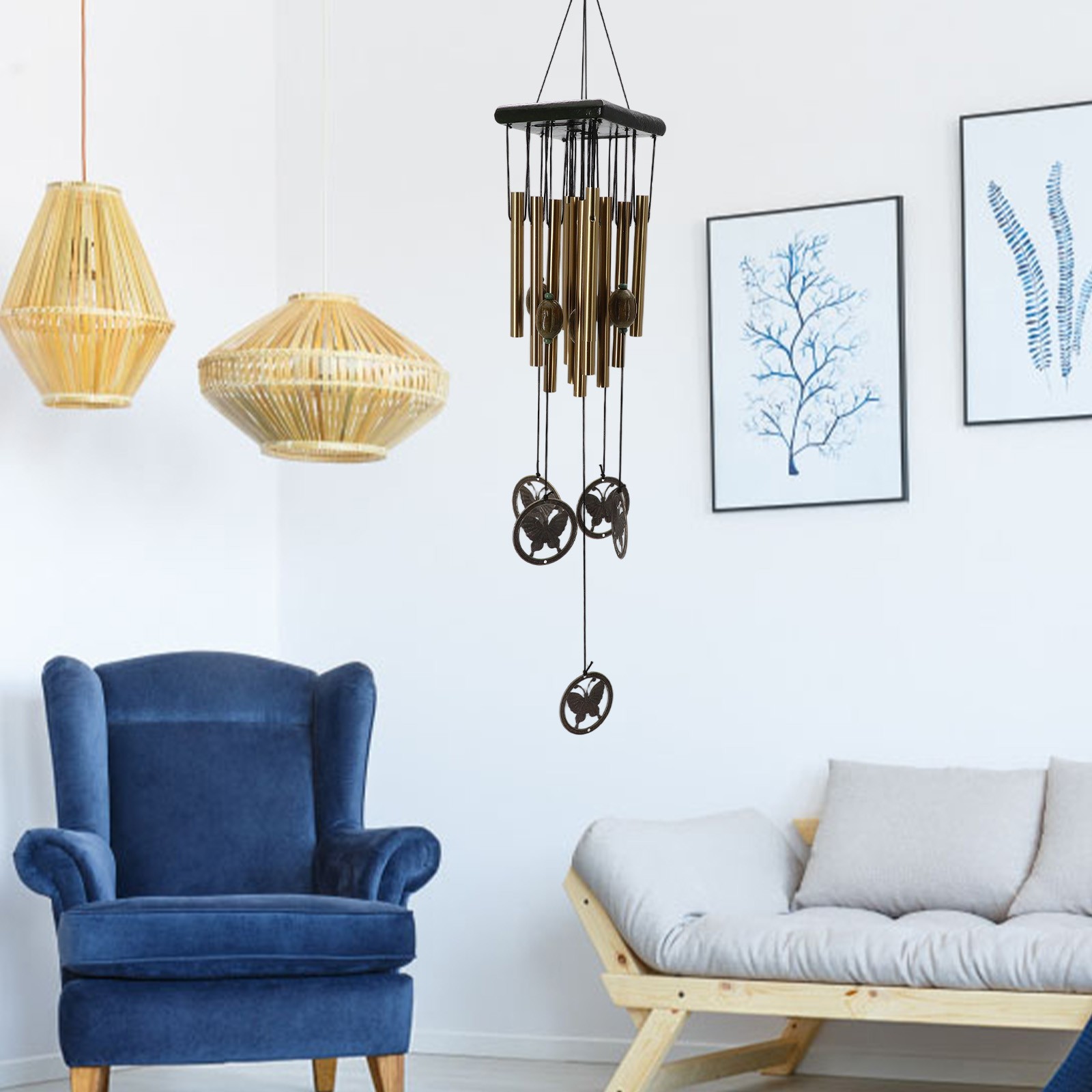 Windchime Home Metal Outdoor Porch Wind Chime 12 Tube 13cm Tube Length