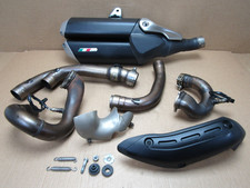 Ducati Monster 1200 S 2017 22.988 miglia set tubi silenziatore scarico (10323)