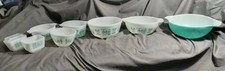 8 Pyrex Amish Cinderella Butterprint 401,441,473,403,443, 444,0501 $175 Firm!