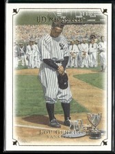 2007 Upper Deck Masterpieces #8 Lou Gehrig Green Linen