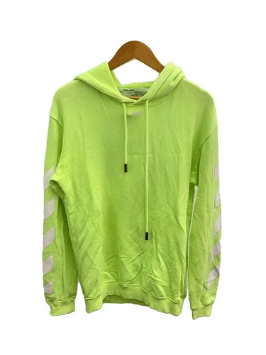 FELPA CON CAPPUCCIO OFF WHITE 19SS DIAG CARRYOVER LUNGA S COTONE VERDE OWBB032S19D97083 usata