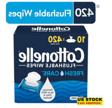 Fresh Care Flushable Wet Wipes 42ct Septic Safe Adults Gentle Eco Friendly