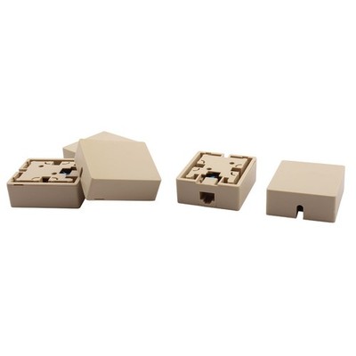 RJ45 8P8C Cat5 Ethernet Network Cable Wall Surface Mount Connector Box 5 Pcs