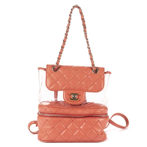 Chanel Pink/Transparent Ltd. Ed. 2018 Aquarium PVC Backpack Backpack