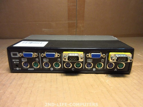Clavier commutateur Cybex SwitchView 4 ports 520-195-003 KVM souris vidéo bloc d'alimentation exclu - Photo 2/3