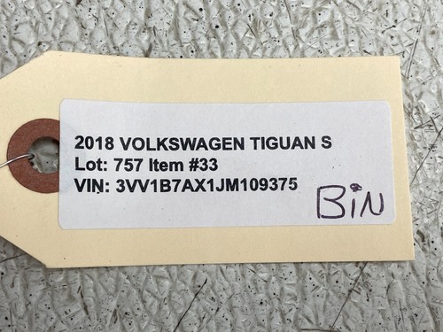 2018-2019 VOLKSWAGEN TIGUAN S IGNITION SWITCH KEY FOB SET OEM LOT757 - Picture 7 of 7