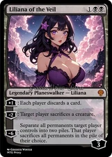 MTG - Liliana of the Veil - Fanart Modern Style - EDH / Playtest