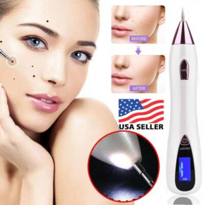 LASER FRECKLE DARK SPOT REMOVAL PEN MACHINE SKIN MOLE WART TAG REMOVAL+NEEDLE