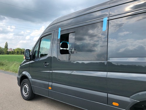 Echtglas Schiebefenster Seitenscheibe MB Sprinter W906 VW Crafter nachrüsten VAN - Bild 21 von 27
