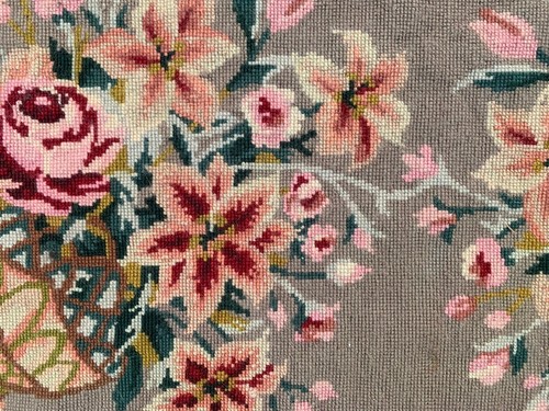 Vintage French Style Aubusson Needle point Stunning Area Rug 3x5 ft Free Ship - Picture 3 of 12