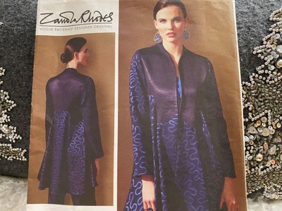 VOGUE Misses' Jacket Zandra Rhodes Pattern V1561 Size 6-22 UNCUT