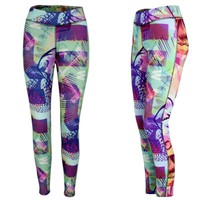Reebok Damen Lesmills Tight Hose Gr.S Laufhose Sporthose Fitnesshose Running