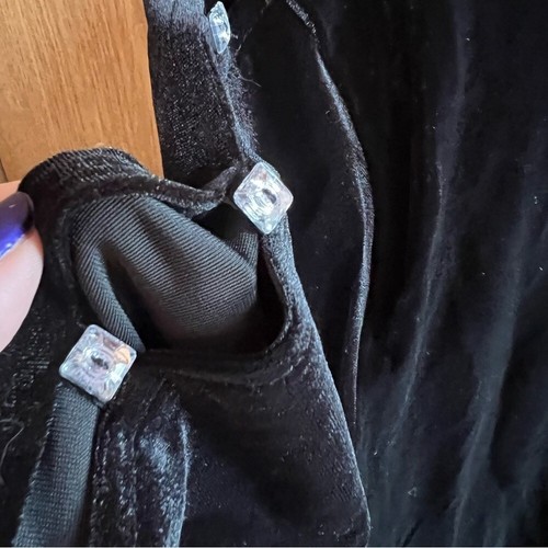 Brand New With Tags Cable & Gauge Black Velvet Top Crystals On Sleeves - Picture 9 of 16