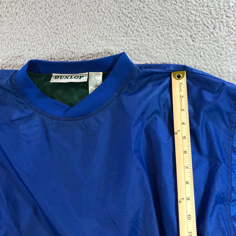 De colección Dunlop Jersey Chaqueta Hombre L Azul Desgarro Nylon Tenis Calentamiento Foto 4 de 4