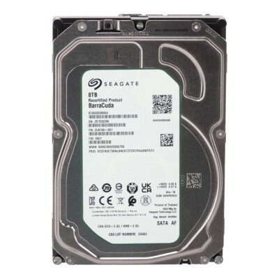 Hard Drive Seagate BarraCuda ST8000DM004 8TB SATA III 5.4K 256MB 