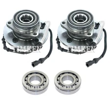 Front & Rear Wheel Bearings & Hubs Kit Timken For Ford Expedition 4WD 4Wheel ABS