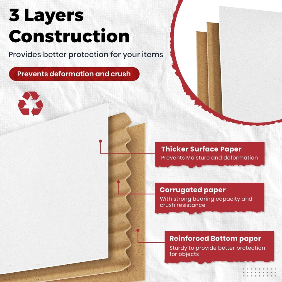 White Corrugated Shipping Mailer Packing Box Boxes 6x4x2 6x4x3 6x4x4 50 100 200 - Image 3 of 4