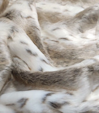 Super Deluxe Luxus Webpelz Stoff Material - Beige Luchs - Hochwertig - 1367