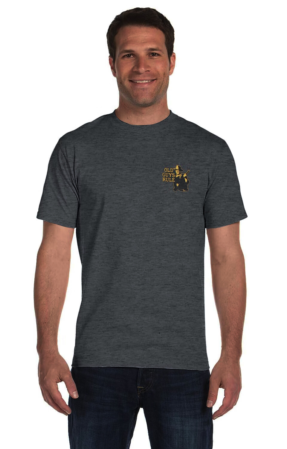 Мужская рубашка John Wayne Cant Run Heather серого цвета, среднего размера