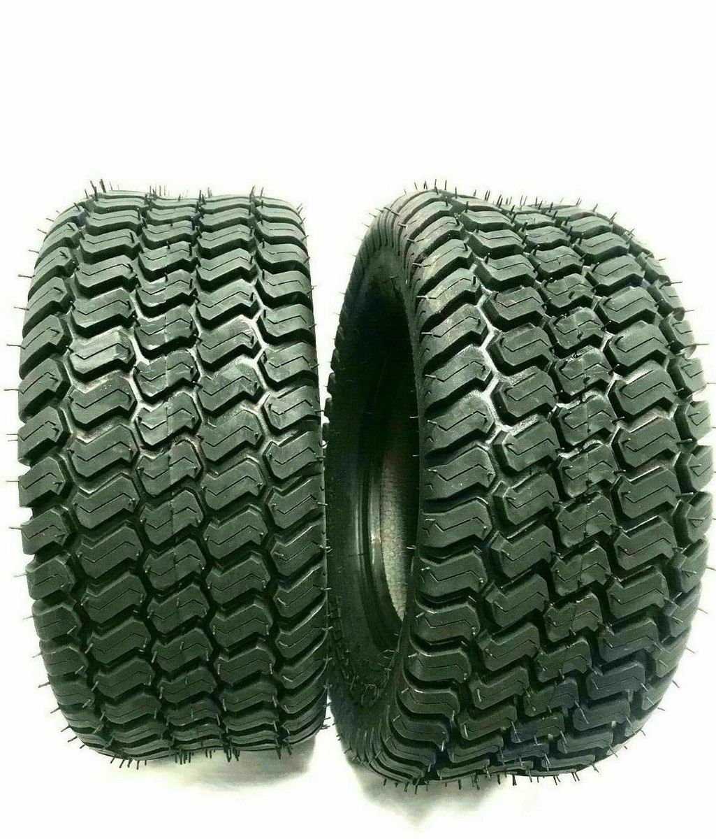 Pair (2) Of 16x6.50-8 D837 Rib Tubeless Tires For Lawn Mower & Garden Turf Equipment