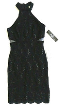 LBD Cocktail Dress Juniors Size 3 Black Sequin Dress Prom Jump Apparel