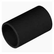3/4" inch Aspen Waste Overflow Straight Pipe Connector, UPVc Black - B7629