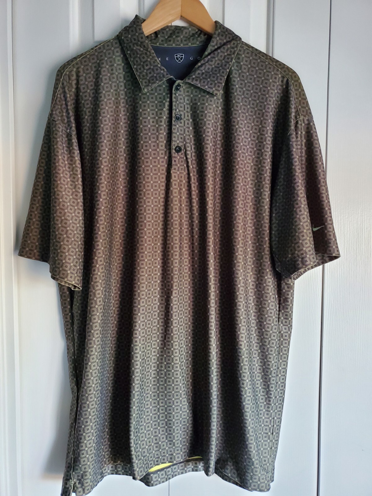 Nike Golf Men's Polo Shirt Dark Green Size XL Gem