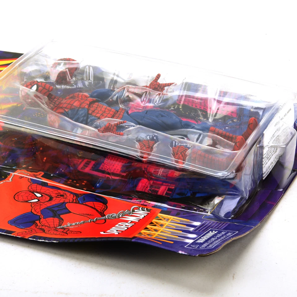 Hasbro Marvel Legends Spider-Man Retro Spiderman 6" Action Figure Dented Package - Image 4 of 4
