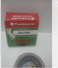 Fluidmaster 7513 Extra Thick Wax Toilet Bowl Gasket with Flange, for 3" 4"