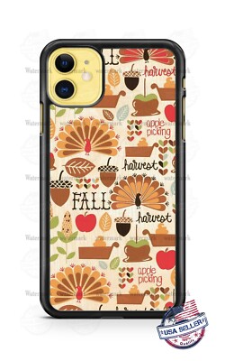 Thanksgiving Fall Harvest Acorn Apple Season Phone Case For iPhone Samsung etc