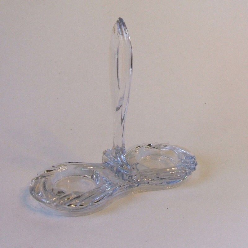 Cambridge Nautilus Crystal Tray Caddy for Salt and Pepper Shakers or Mini O&V