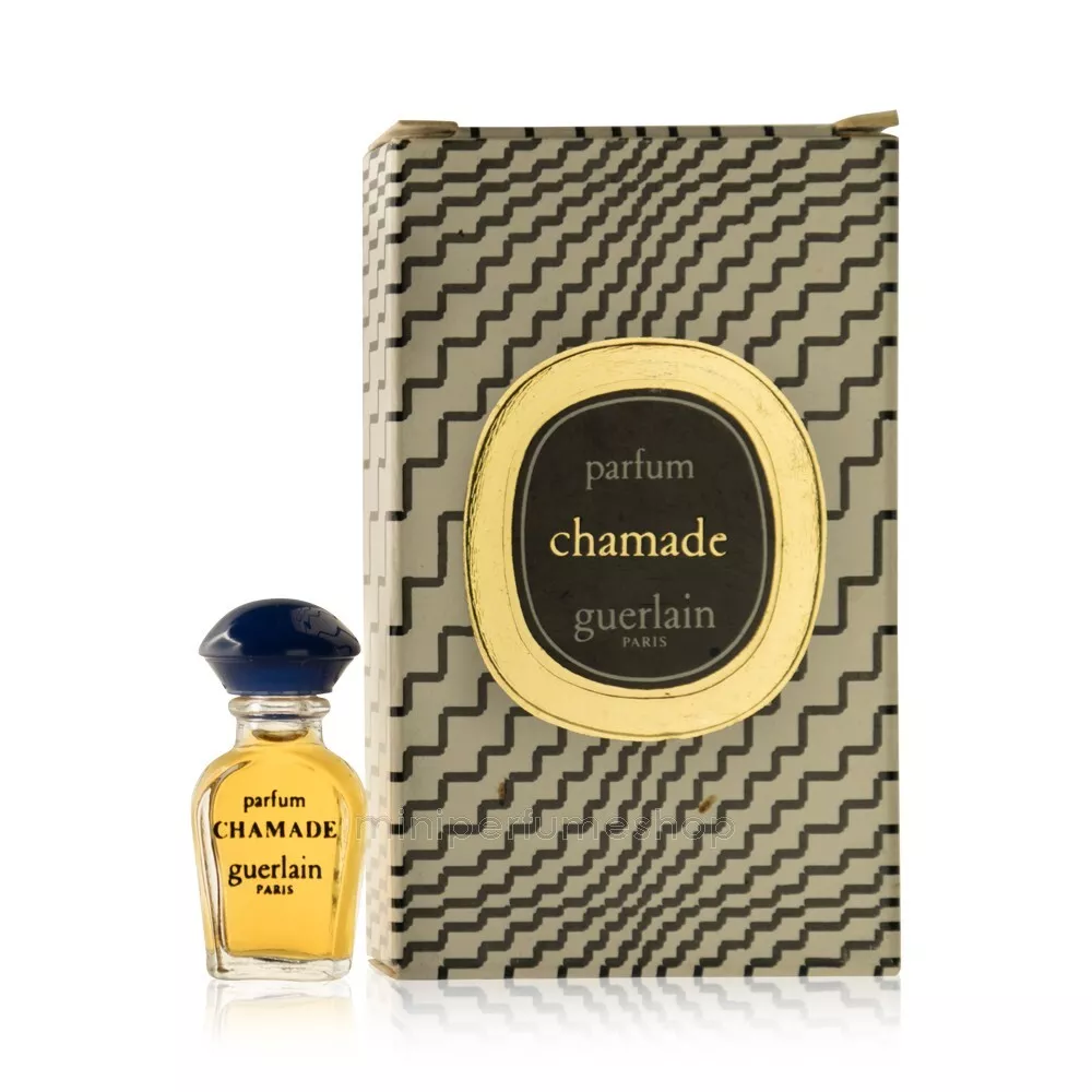 miniature perfume bottle Guerlain Chamade parfum 1 ml. New in box