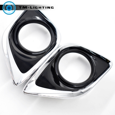 Pair Of Front Bumper Fog Light Covers For 2013-2016 Toyota Venza - Left & Right Side
