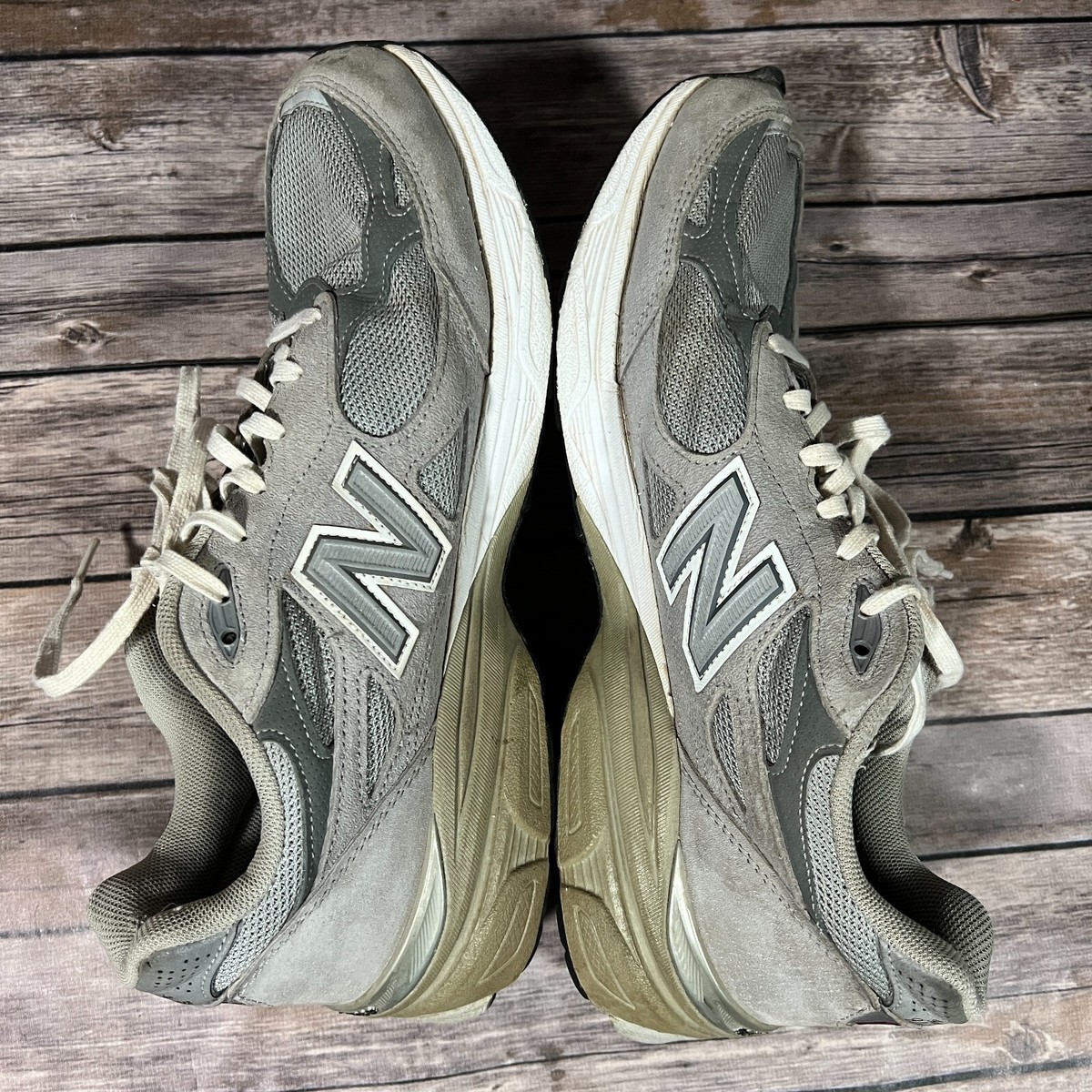 Size 10.5 - New Balance 990v3 Made in USA Grey White for sale