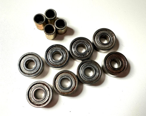 Vintage OG Sims Racing Silver 608 Germany Skate Bearings With Spacers