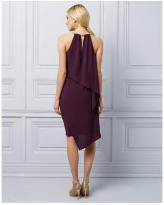 le chateau purple dress Women Le Chateau Halter Tiered Ruffle Cocktail Dress XXL