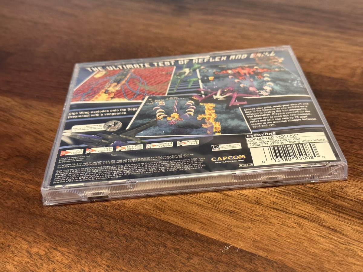 Giga Wing jeu Dreamcast complet version PAL - très bon état