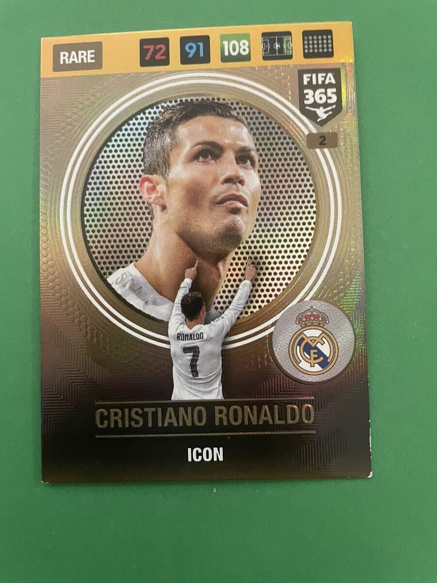 2016-2017 Panini XL FIFA 365 Icon #2 Cristiano Ronaldo RARE 2016-2017 Panini XL FIFA 365 Icon #2 Cristiano Ronaldo RARE