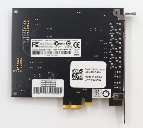 Dell SB1350 PCIe Sound Blaster Card Dell P/N: 0J75NW Tested Working - Photo 4/5
