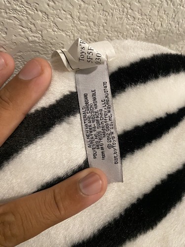 Cabezal de felpa de cebra FAO Schwartz ToysRUs 55783 difícil de encontrar (difícil de encontrar) realista raro - Imagen 7 de 24